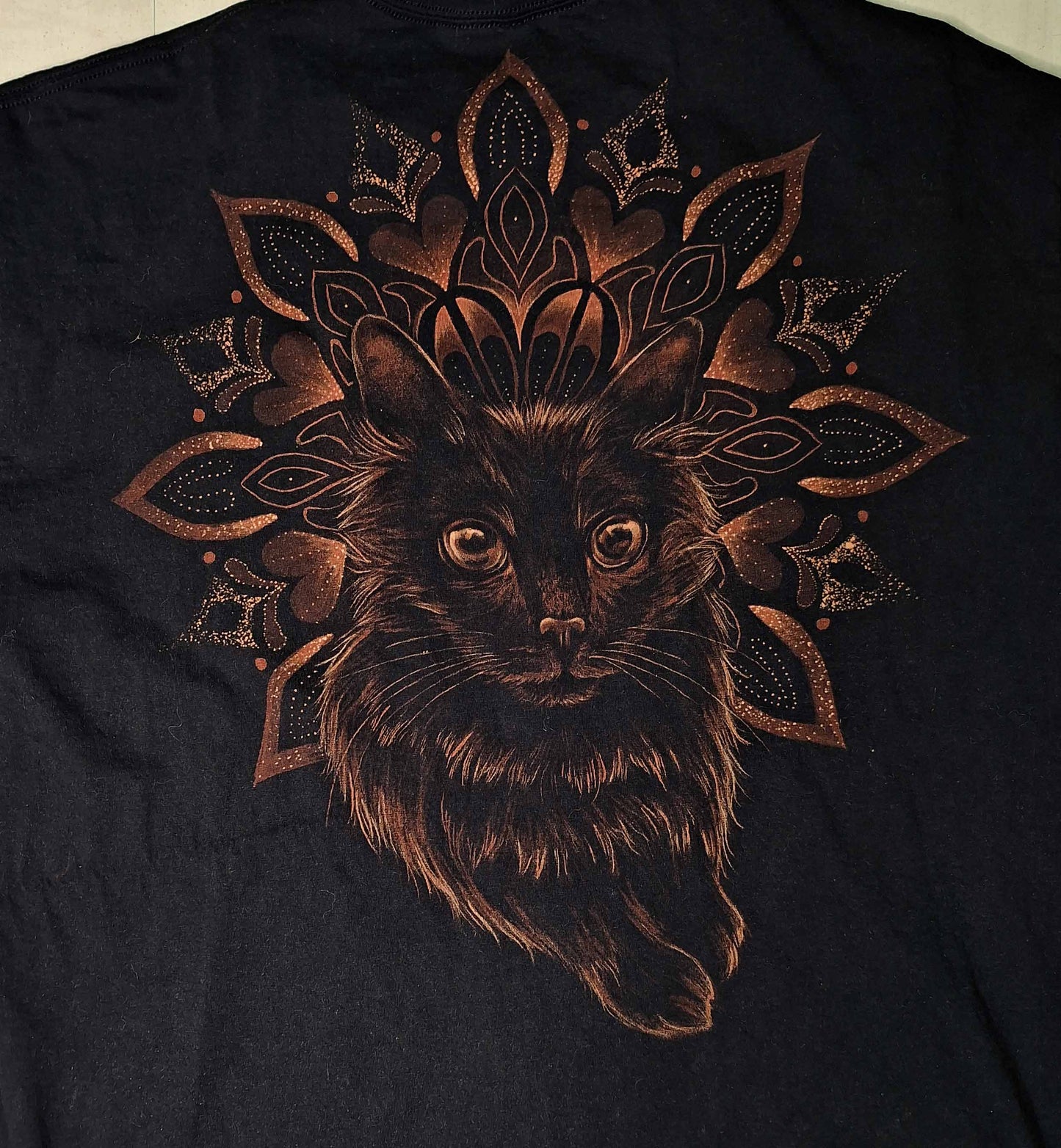 Custom Pet Portrait Bleach-Painted T-Shirt