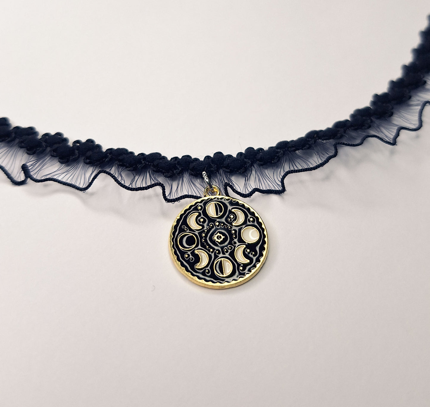 Lunar Phases Lace Choker