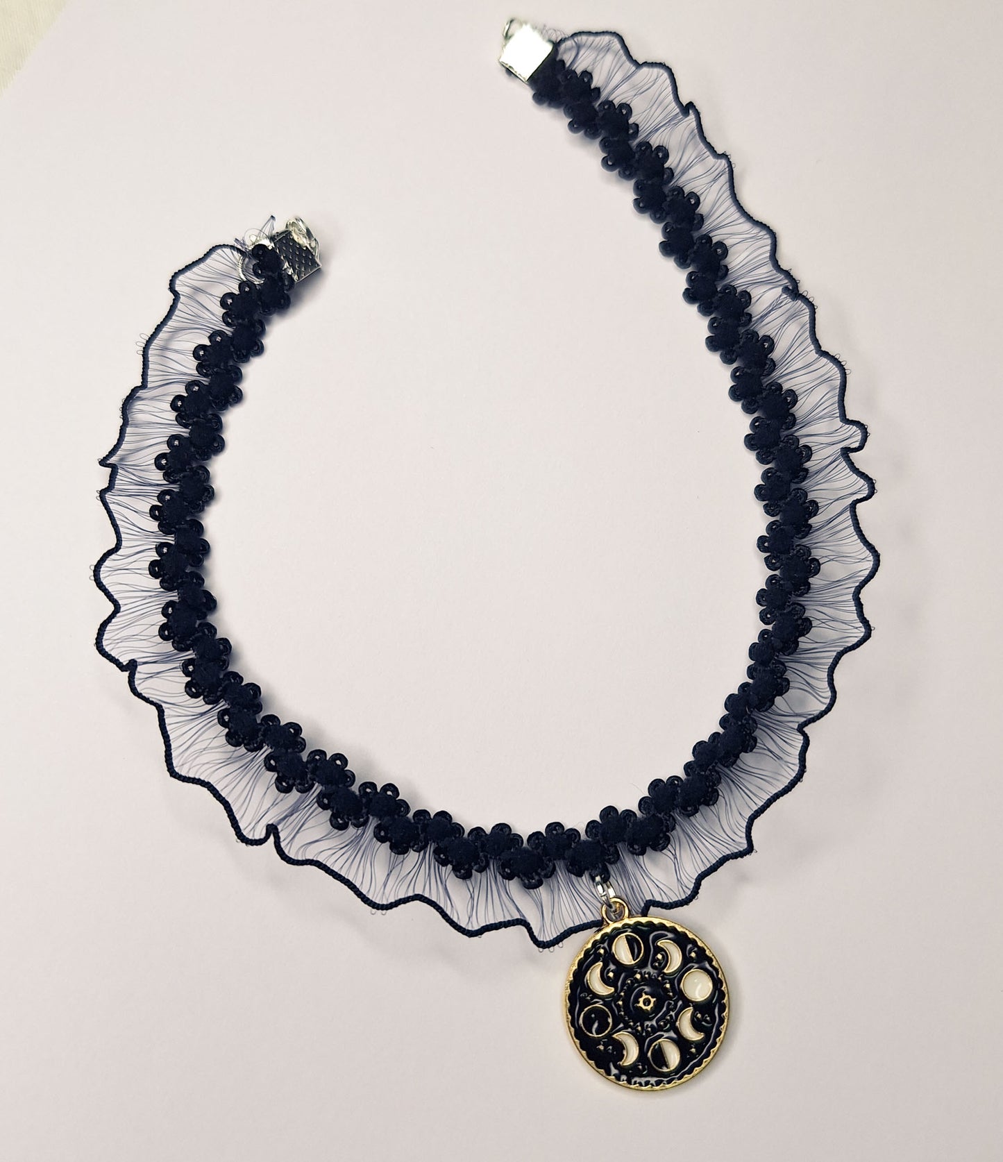 Lunar Phases Lace Choker