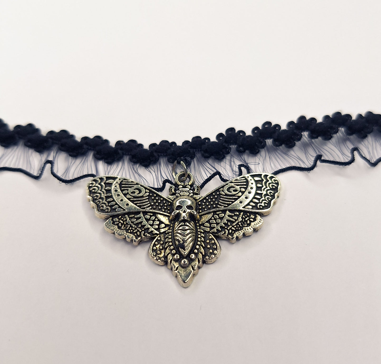 Moth Lace Choker