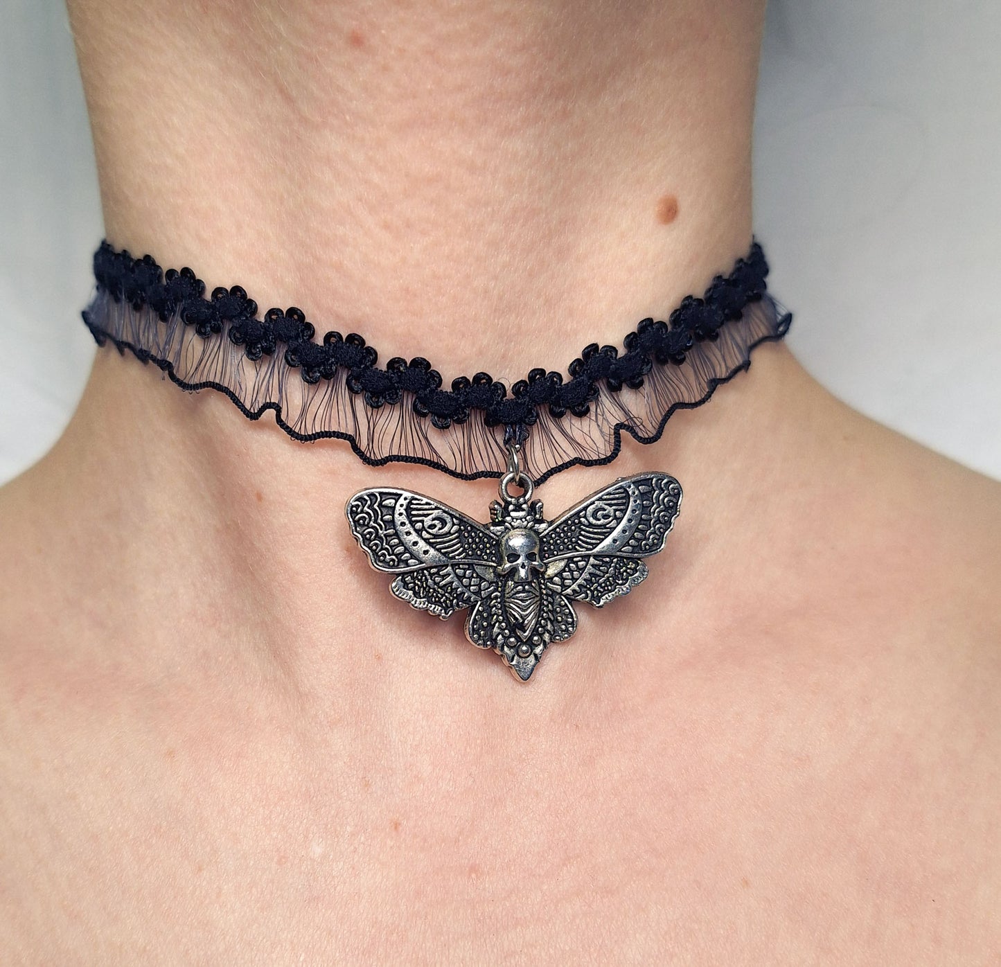 Moth Lace Choker