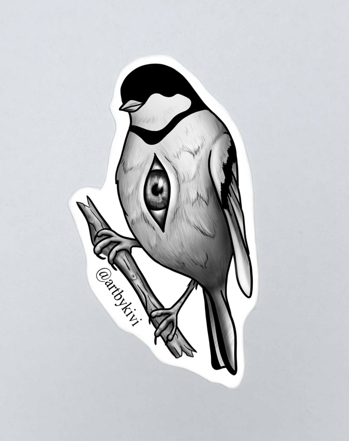 Bird with an eye in his belly