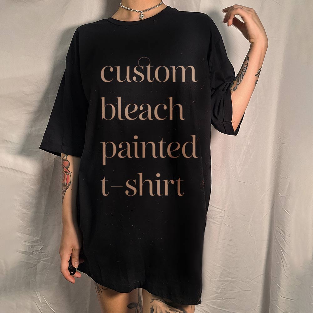 Custom bleach painted t-shirt