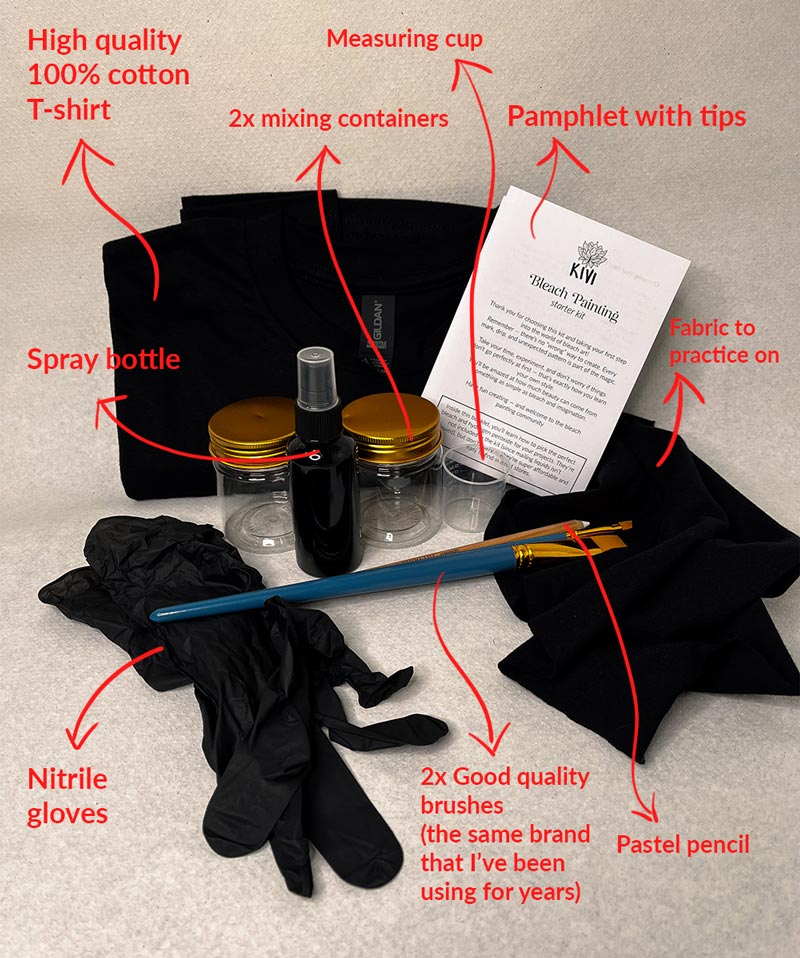 Bleach Painting Kit