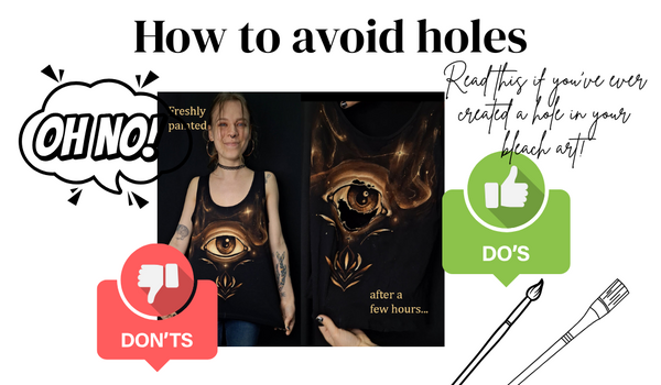Another hole in your bleached art? Read this!