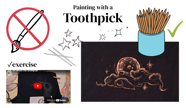 Painting with a toothpick