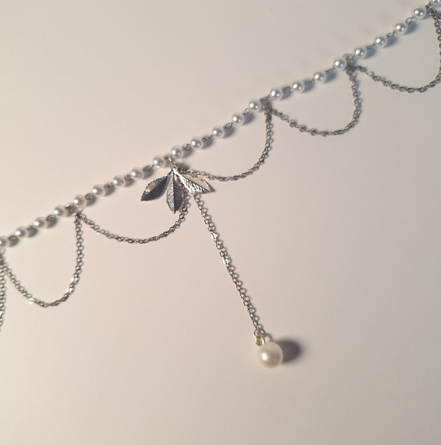 Leaf & Pearl Choker