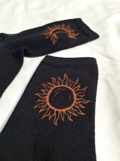 Sun and Moon socks