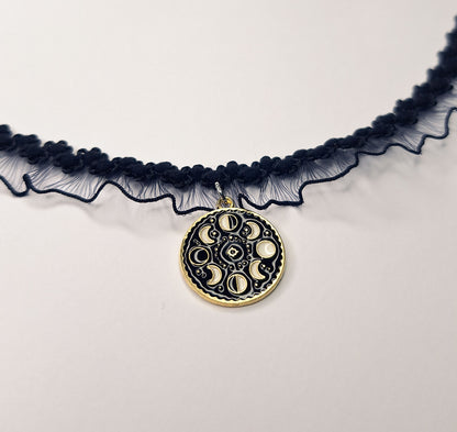 Lunar Phases Lace Choker