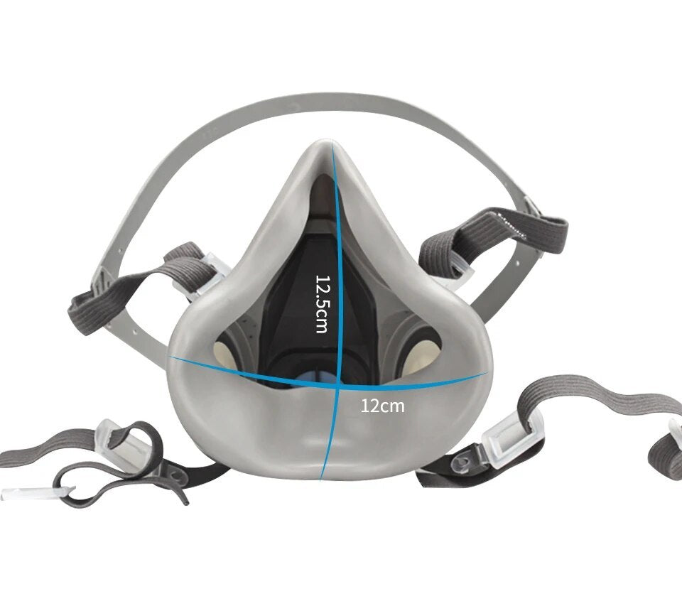 6200 Half-Face Respirator Shell + Protective Glasses