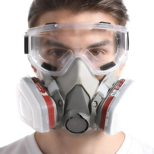 6200 Half-Face Respirator Shell + Protective Glasses