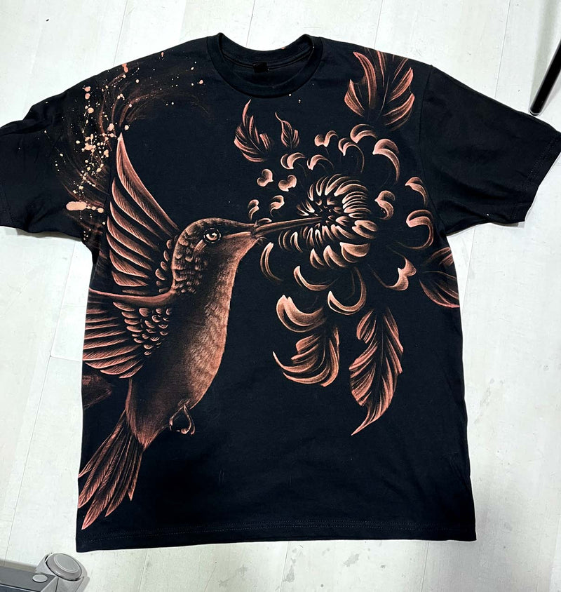Hummingbird and Chrysanthemum