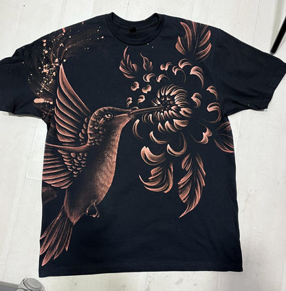 Hummingbird with Chrysanthemum