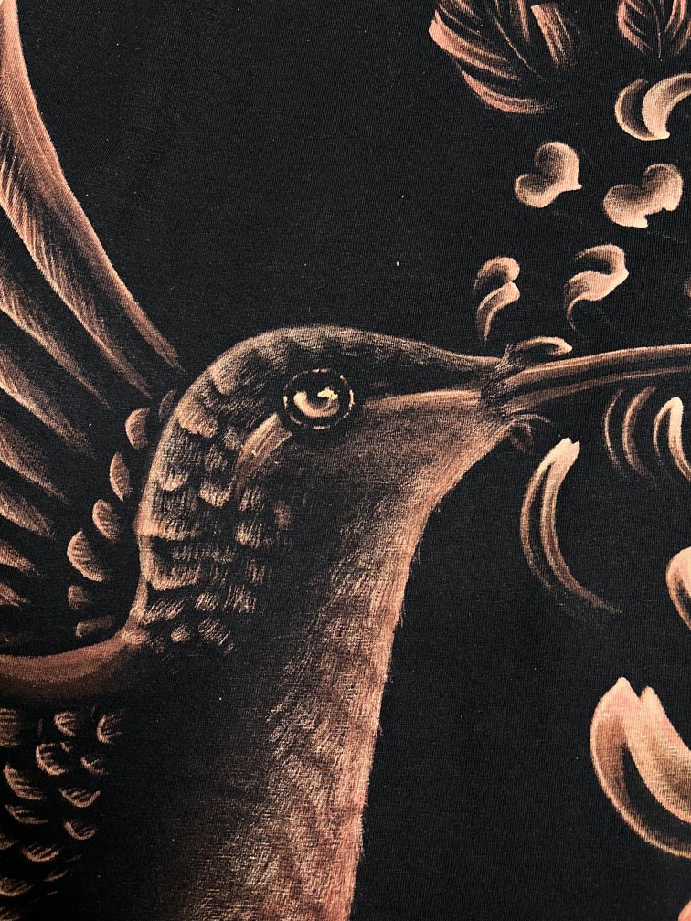 Hummingbird with Chrysanthemum