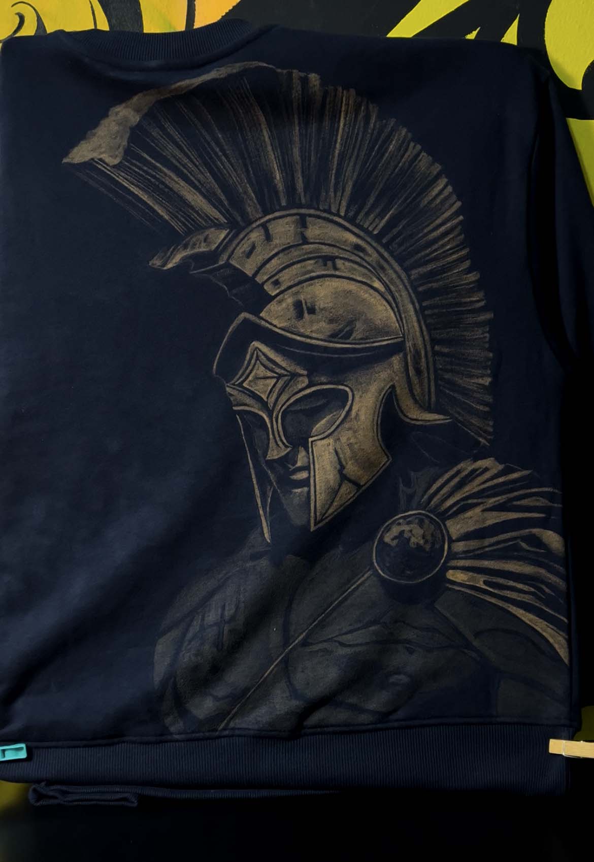 The Spartan bleach painted design