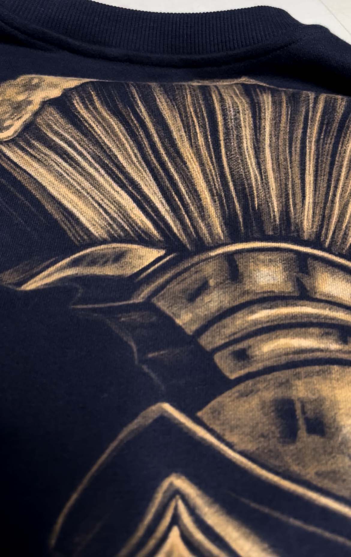 The Spartan bleach painted design