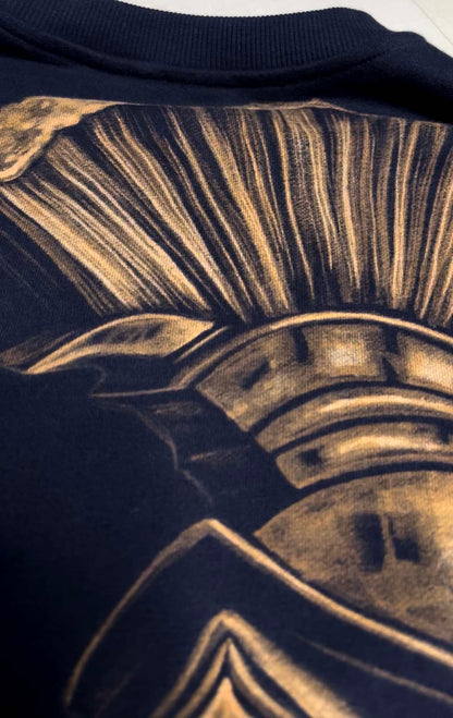 The Spartan bleach painted design