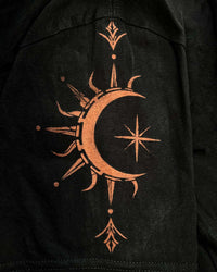 Boho Crescent Moon With Star