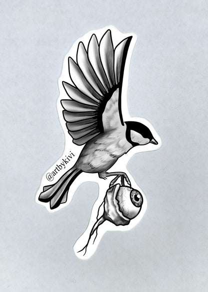 5-pack of bird and eye stickers