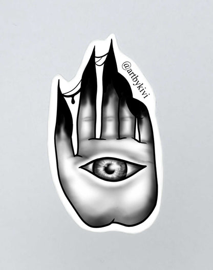 5-pack of bird and eye stickers