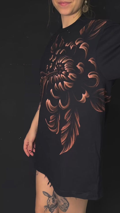 Hummingbird with Chrysanthemum